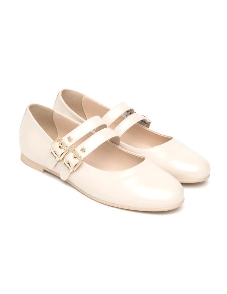 Nero Giardini ballerina in pelle lucida