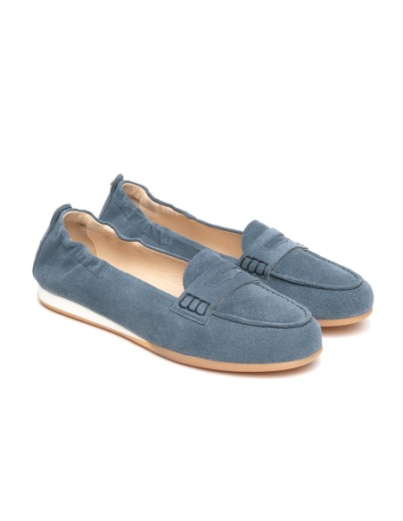 Nero Giardini mocassino sportivo in camoscio