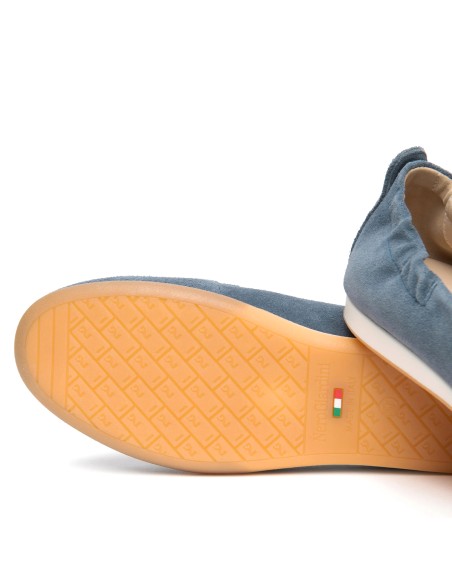 Nero Giardini mocassino sportivo in camoscio