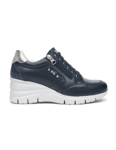 Nero Giardini sneaker in pelle con zeppa