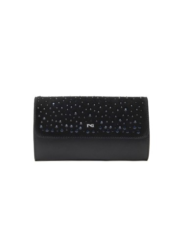Nero Giardini pochette elegante con strass