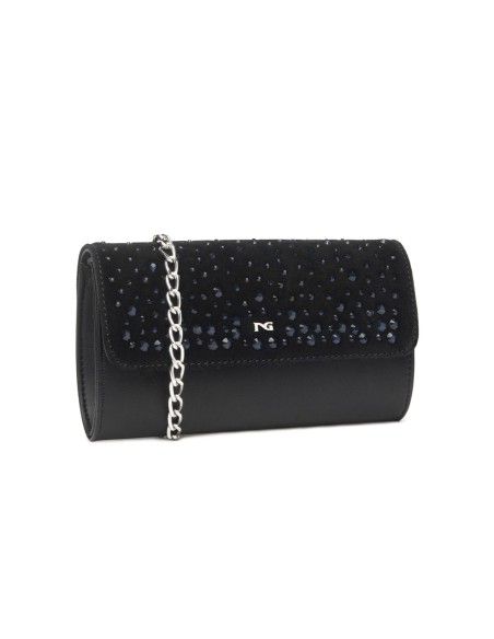 Nero Giardini pochette elegante con strass