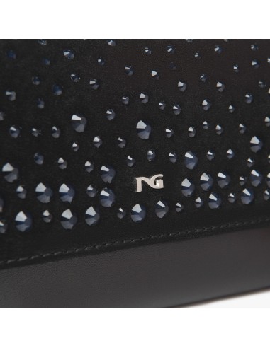 Nero Giardini pochette elegante con strass