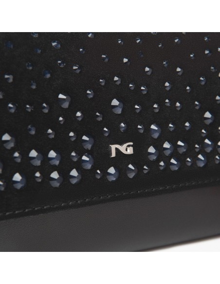 Nero Giardini pochette elegante con strass