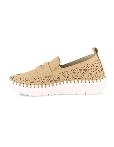 Grunland Sili mocassino laserato con zeppa