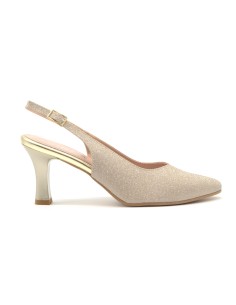 Cinzia Soft slingback in tessuto glitter