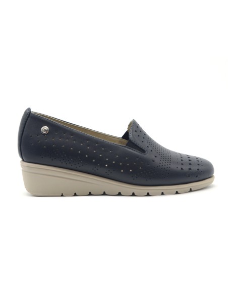 Cinzia Soft mocassino in pelle laserata