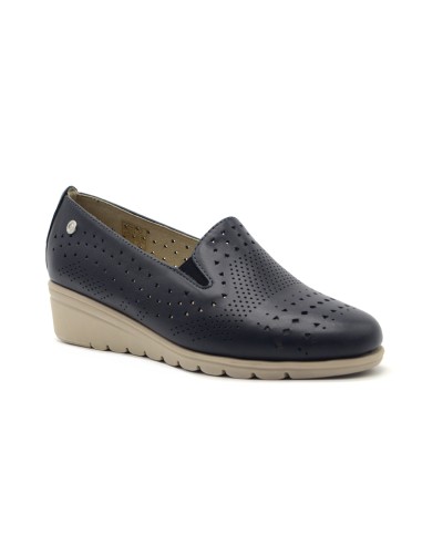 Cinzia Soft mocassino in pelle laserata