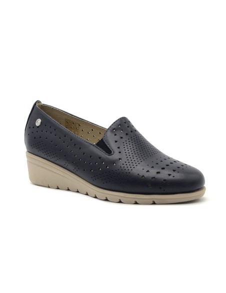 Cinzia Soft mocassino in pelle laserata