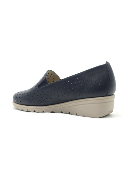 Cinzia Soft mocassino in pelle laserata