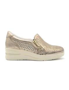 Cinzia Soft slip on in pelle laserata