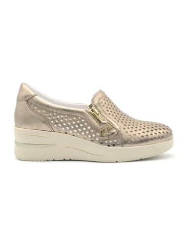 Cinzia Soft slip on in pelle laserata