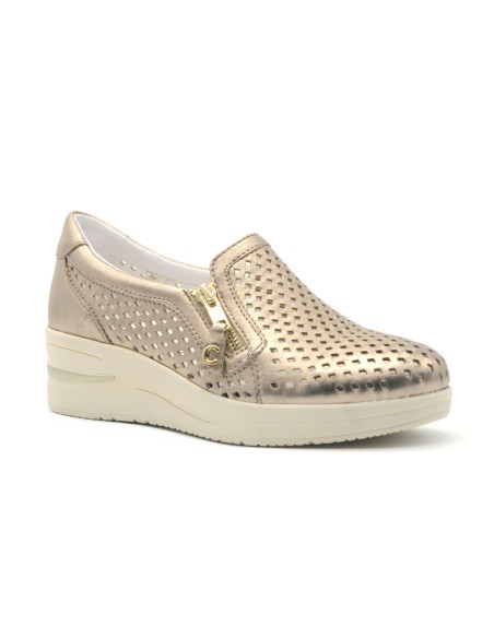 Cinzia Soft slip on in pelle laserata