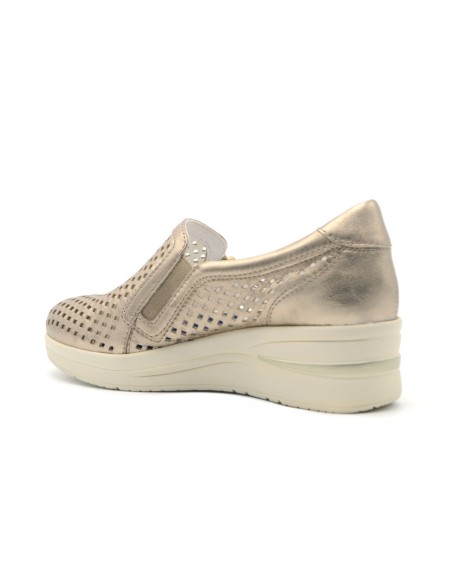 Cinzia Soft slip on in pelle laserata