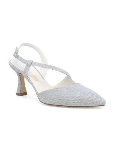 Melluso slingback elegante in tessuto glitter
