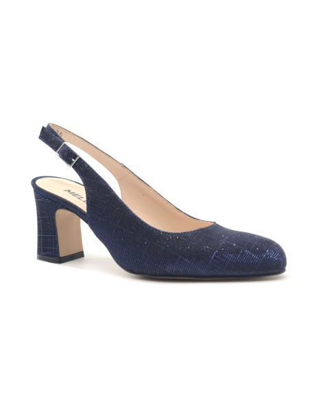 Melluso slingback elegante in tessuto