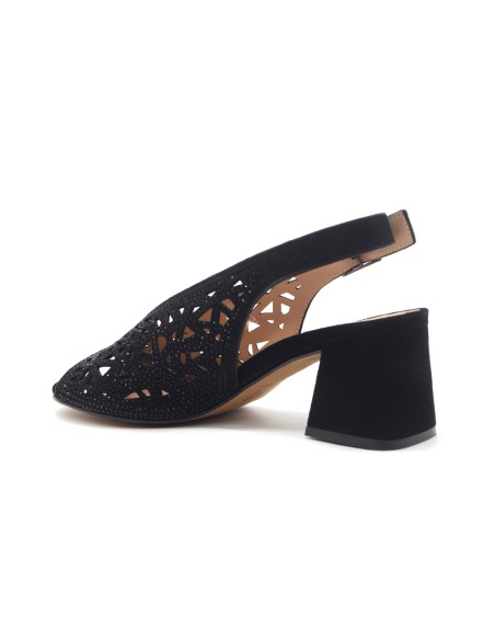 Melluso sandalo elegante con strass