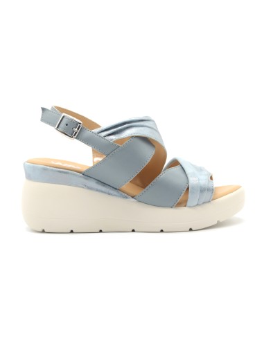 Melluso Walk sandalo in pelle con zeppa