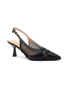 Francesco Milano slingback in pelle e rete 2