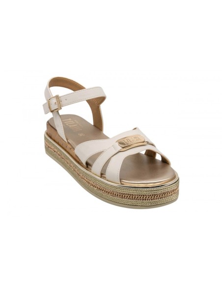 Alviero Martini sandalo platform con accessorio