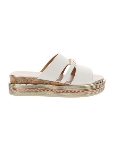 Alviero Martini sandalo platform con accessorio