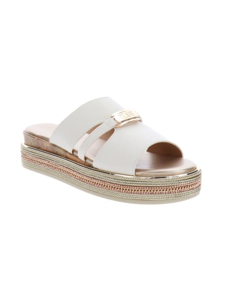 Alviero Martini sandalo platform con accessorio