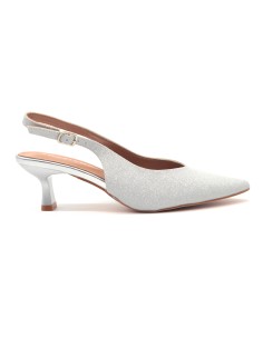 Kharisma slingback in tessuto lurex