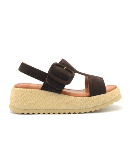 Keys Sun sandalo con zeppa in corda