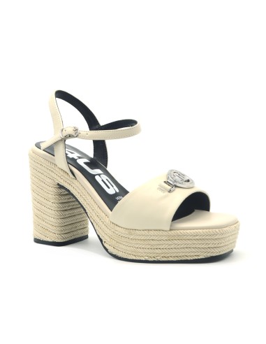 4US By Paciotti sandalo con tacco e plateau