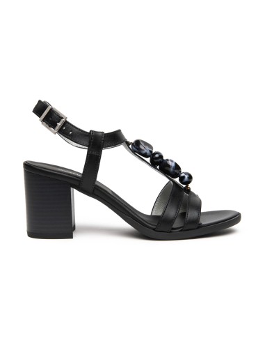 Nero Giardini sandalo in pelle con tacco comodo