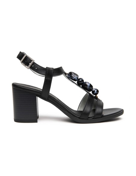 Nero Giardini sandalo in pelle con tacco comodo