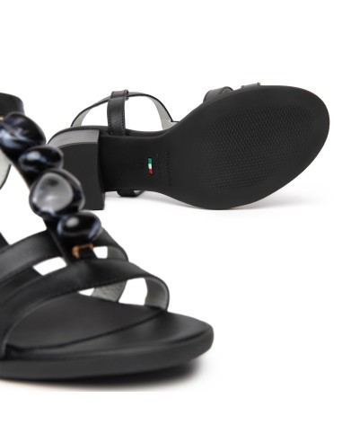 Nero Giardini sandalo in pelle con tacco comodo