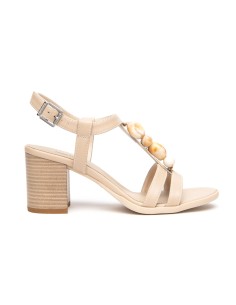 Nero Giardini sandalo in pelle con tacco comodo