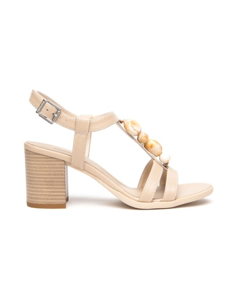 Nero Giardini sandalo in pelle con tacco comodo