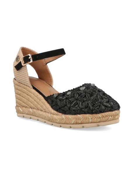 O-Joo Geri Flower sandalo espadrillas con zeppa