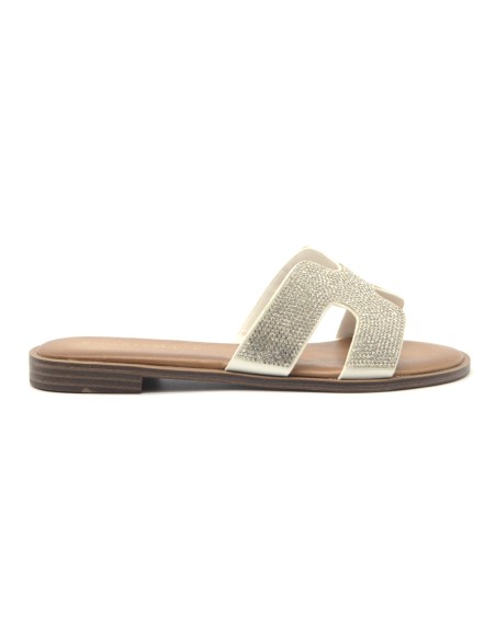 Kharisma sandalo a ciabatta con strass