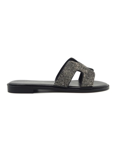 Kharisma sandalo a ciabatta con strass