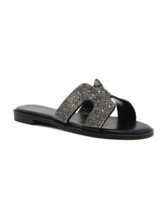 Kharisma sandalo a ciabatta con strass 2