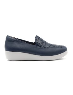 Stonefly modello Paseo IV 1 mocassino donna in pelle con traforature