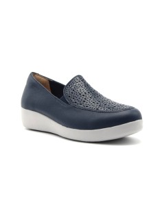Stonefly modello Paseo IV 1 mocassino donna in pelle con traforature 2