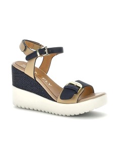 Stonefly modello Ely 21 sandalo donna in pelle con zeppa 2