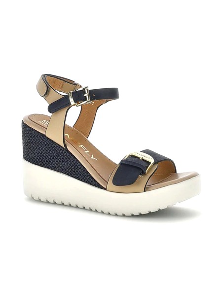 Stonefly modello Ely 21 sandalo donna in pelle con zeppa