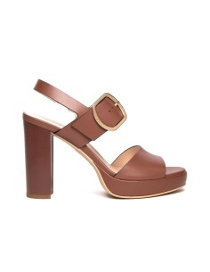 Nero Giardini sandalo Made in Italy donna in pelle con doppia fascia