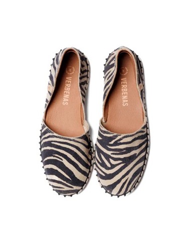 Verbenas modello Carmen Zebra espadrillas donna in camoscio