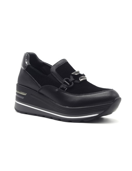 Donna Serena Fox mocassino con zeppa