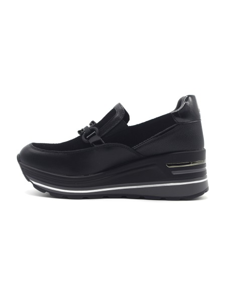 Donna Serena Fox mocassino con zeppa