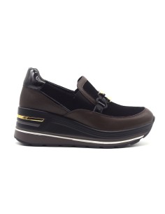 Donna Serena Fox mocassino con zeppa