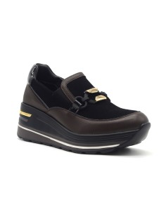Donna Serena Fox mocassino con zeppa 2