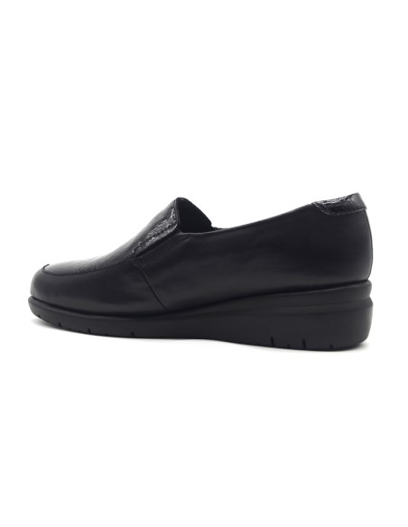 Melluso mocassino comfort in nappa e vernice