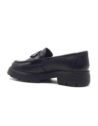 Melluso mocassino in pelle con accessorio